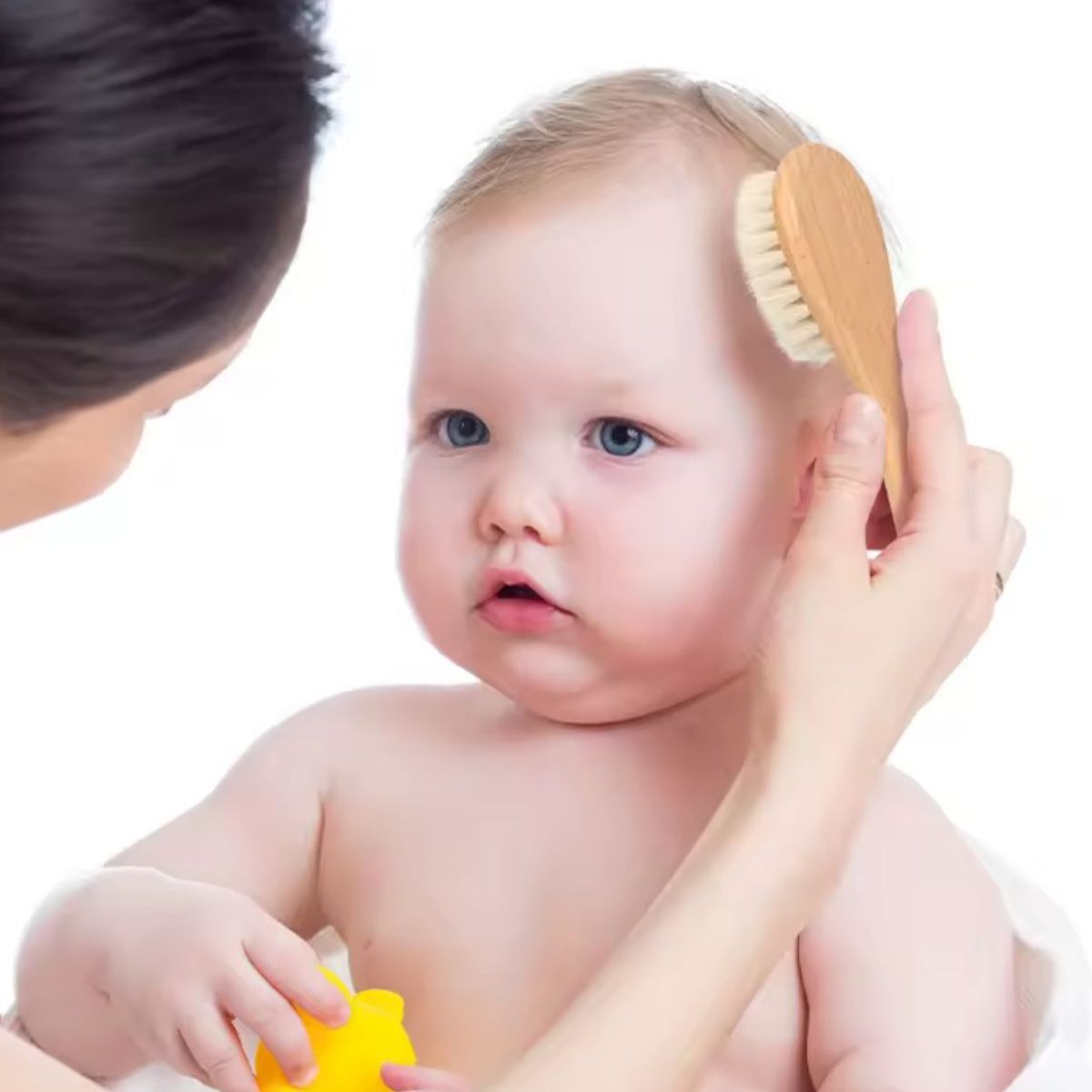 GENERICO - Cepillo Peine Madera Recién Nacidos