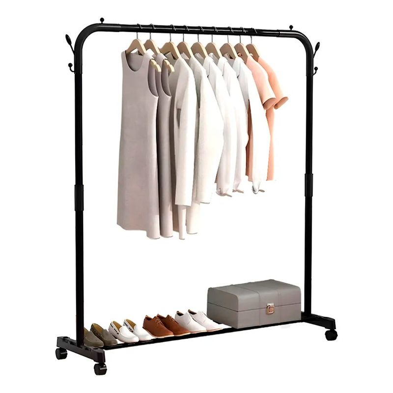 GENERICO - Perchero Rack Organizador Colgador De Ropa Color Negro