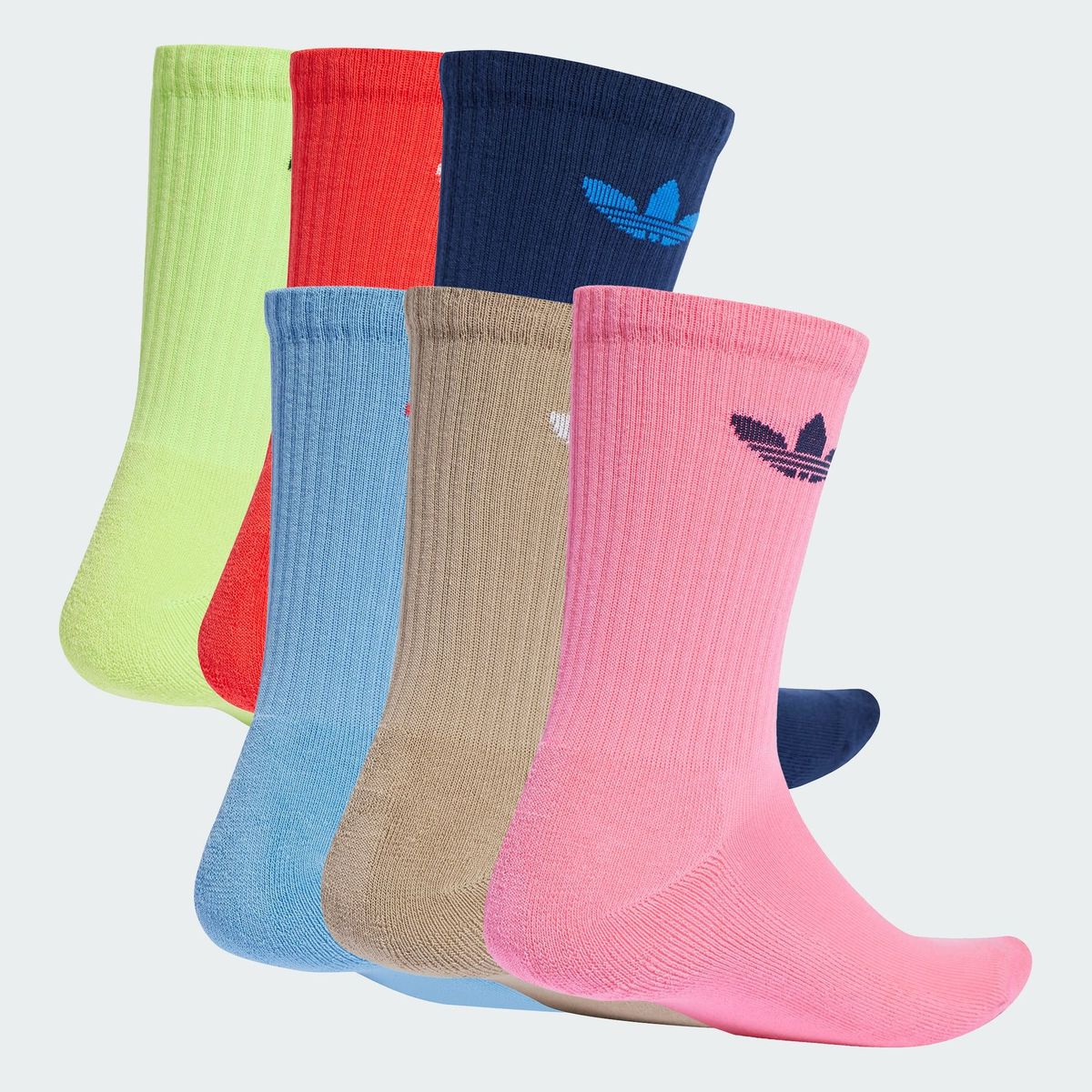 ADIDAS - Calcetines Clásicos Trefoil Cushion, 6 Pares