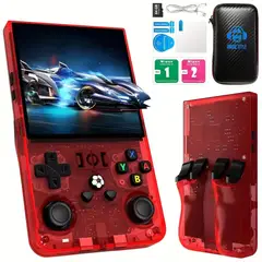 CORRERREY - Consola de videojuegos portátil Retro R36 max IPS 4,0 de sistema Linux