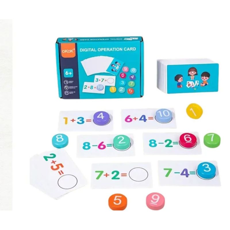 GENERICO - Juego De Madera Didáctico Aprender Matematica Sumar Y Restar