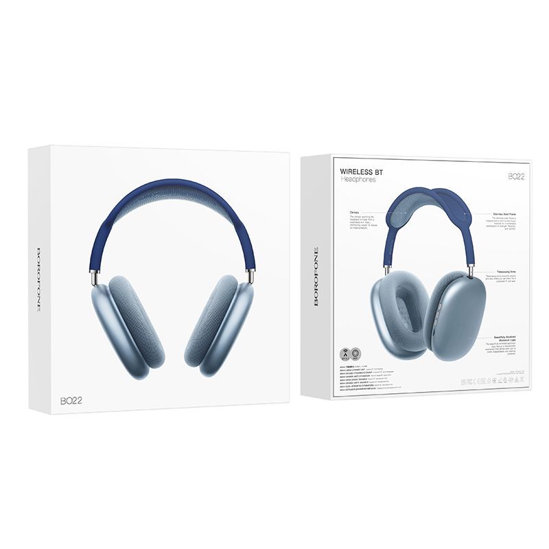 GENERICO - Audifonos Bluetooth Con Estilo AZUL
