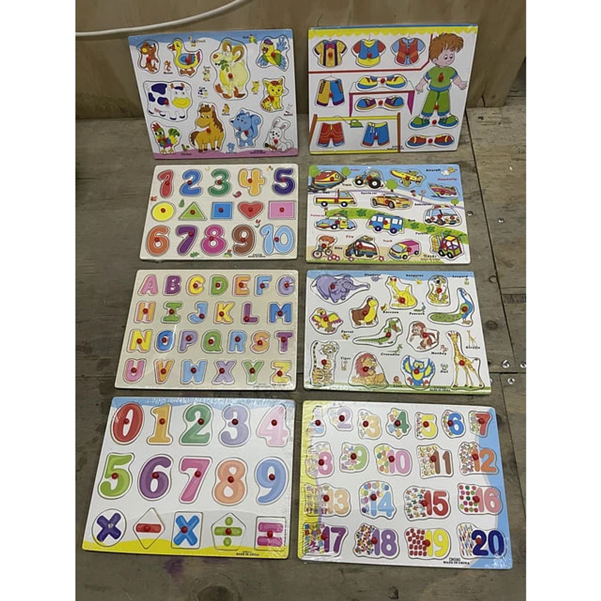 GENERICO - Juguete de madera rompecabezas para niños