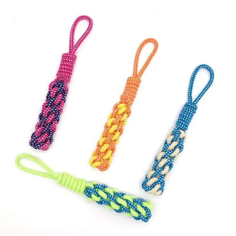 GENERICO - Juguete pelota cuerda tipo trenza perro