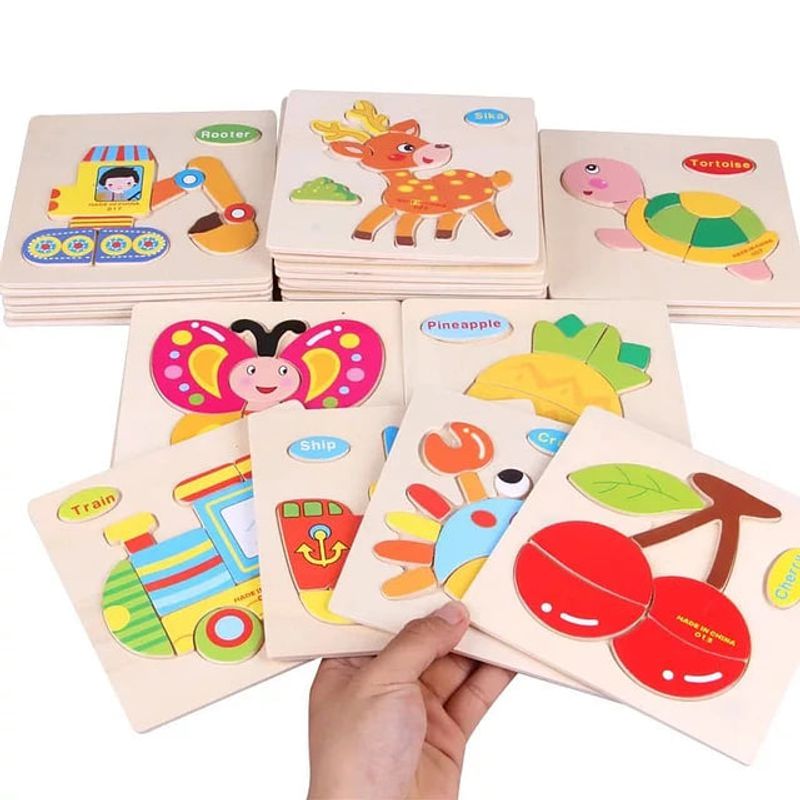 GENERICO - Puzzle Rompecabezas de madera niños