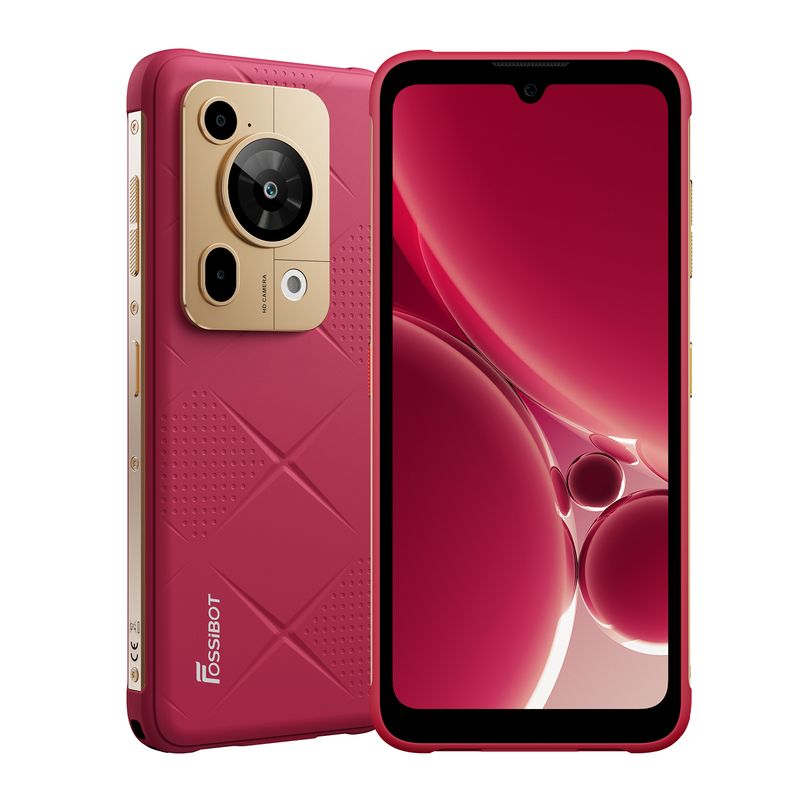 FOSSIBOT - Celular Fossibot F112 Pro Dual Sim 256 Gb 24GB RAM Rojo