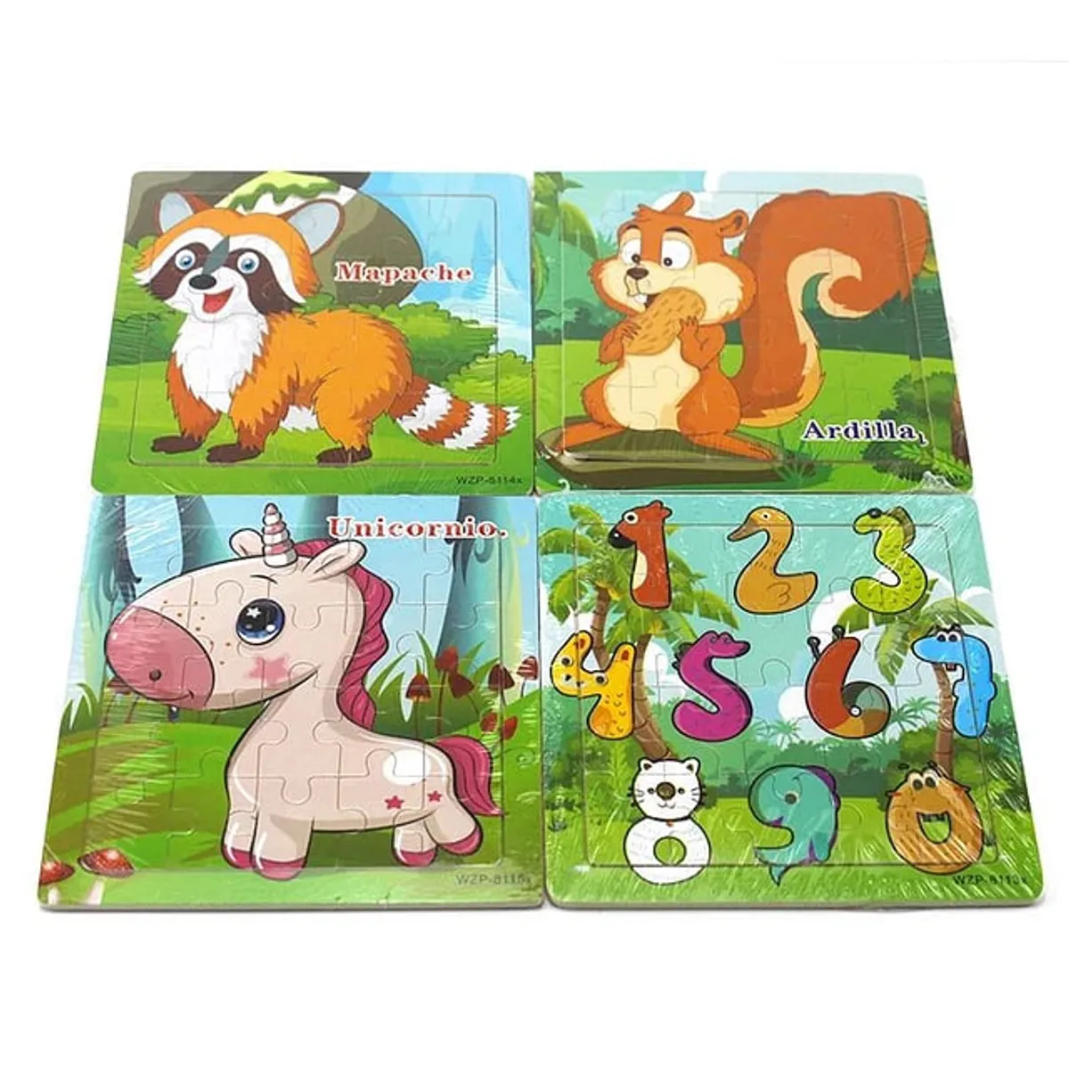 GENERICO - Puzzle Rompecabezas de madera animales