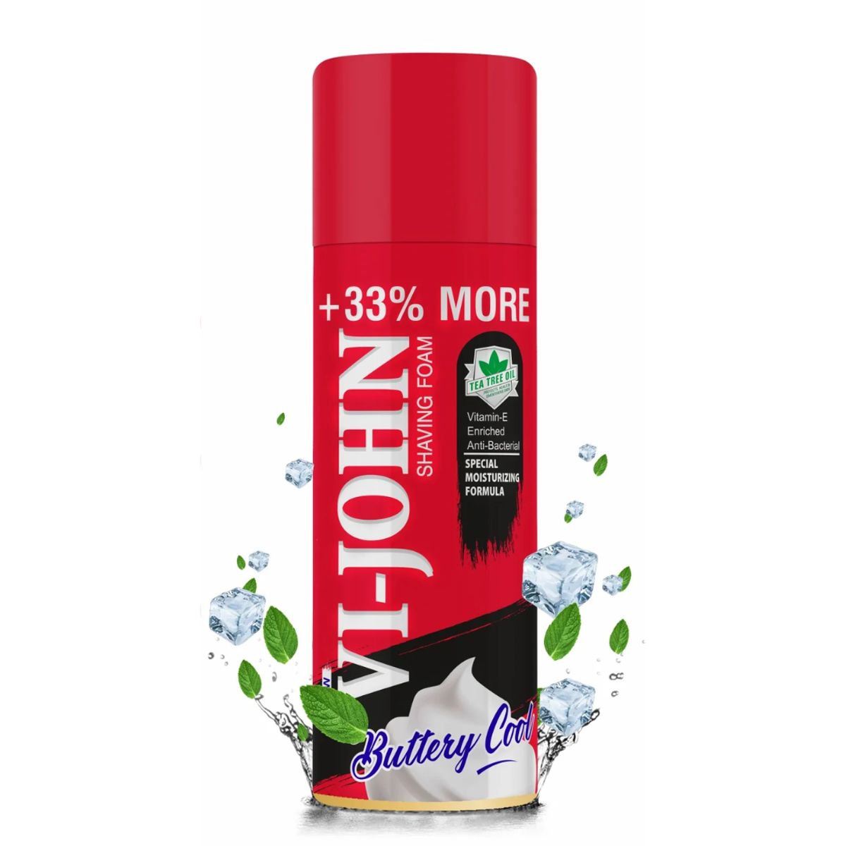 VI JOHN - Vi-John Espuma de Afeitar Vit E Anti Bacterial 400 gr