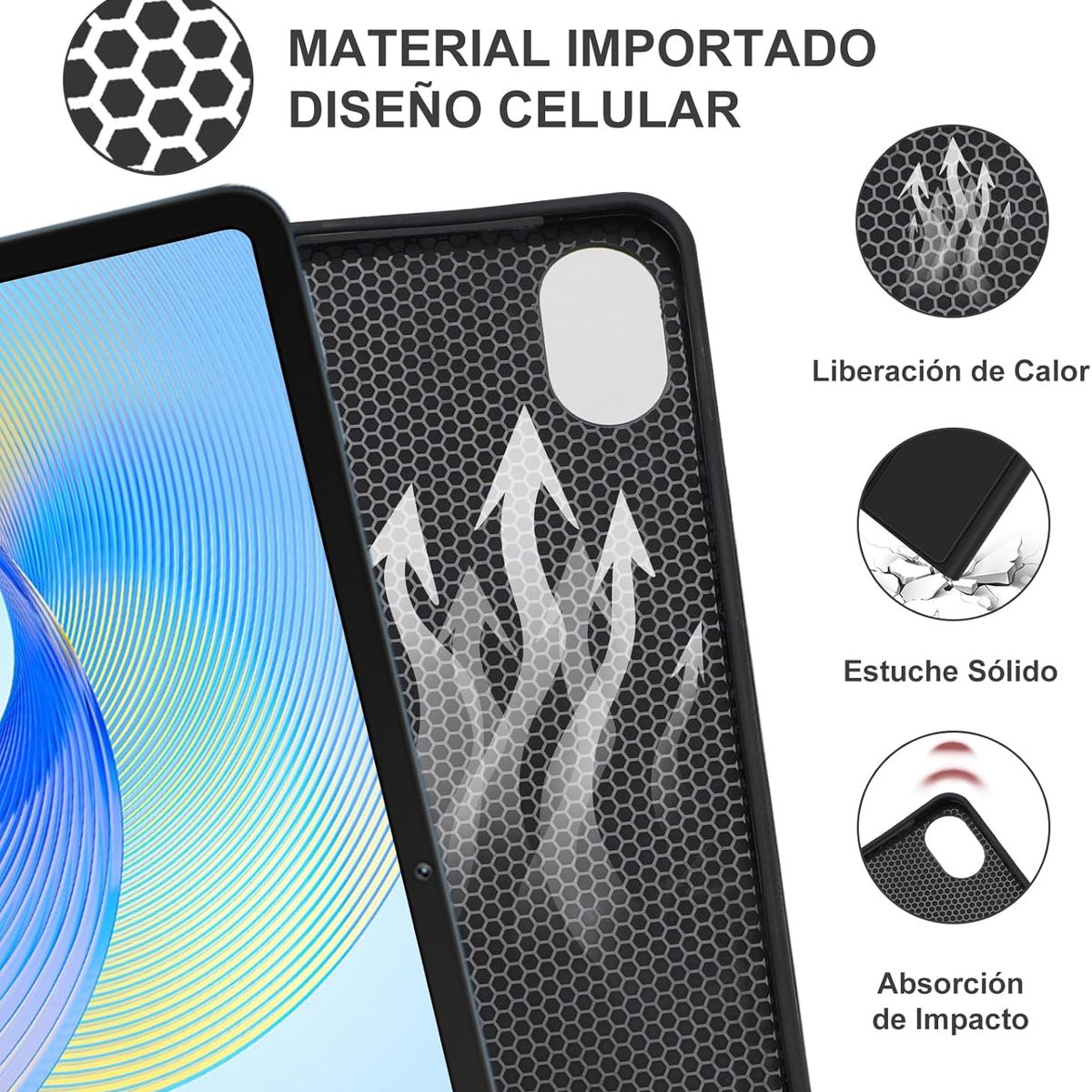 GENERICO - Funda Con Teclado Compatible Con Honor Pad X9 11.5 Negro