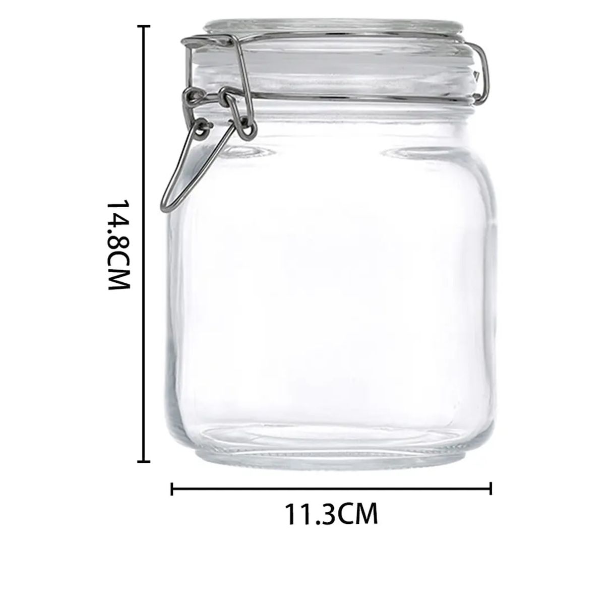 GENERICO - Frasco Vidrio Hermético Conserva Alimentos 1000ml