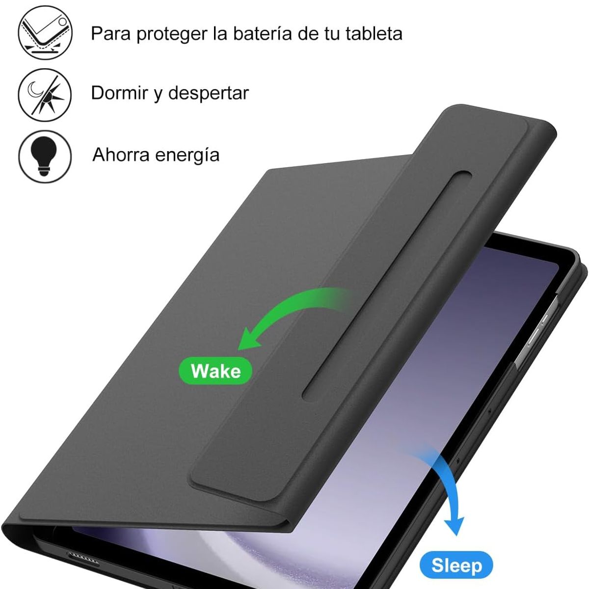 GENERICO - Funda Con Teclado Para Samsung Galaxy Tab A9+ 2023 11 Negro
