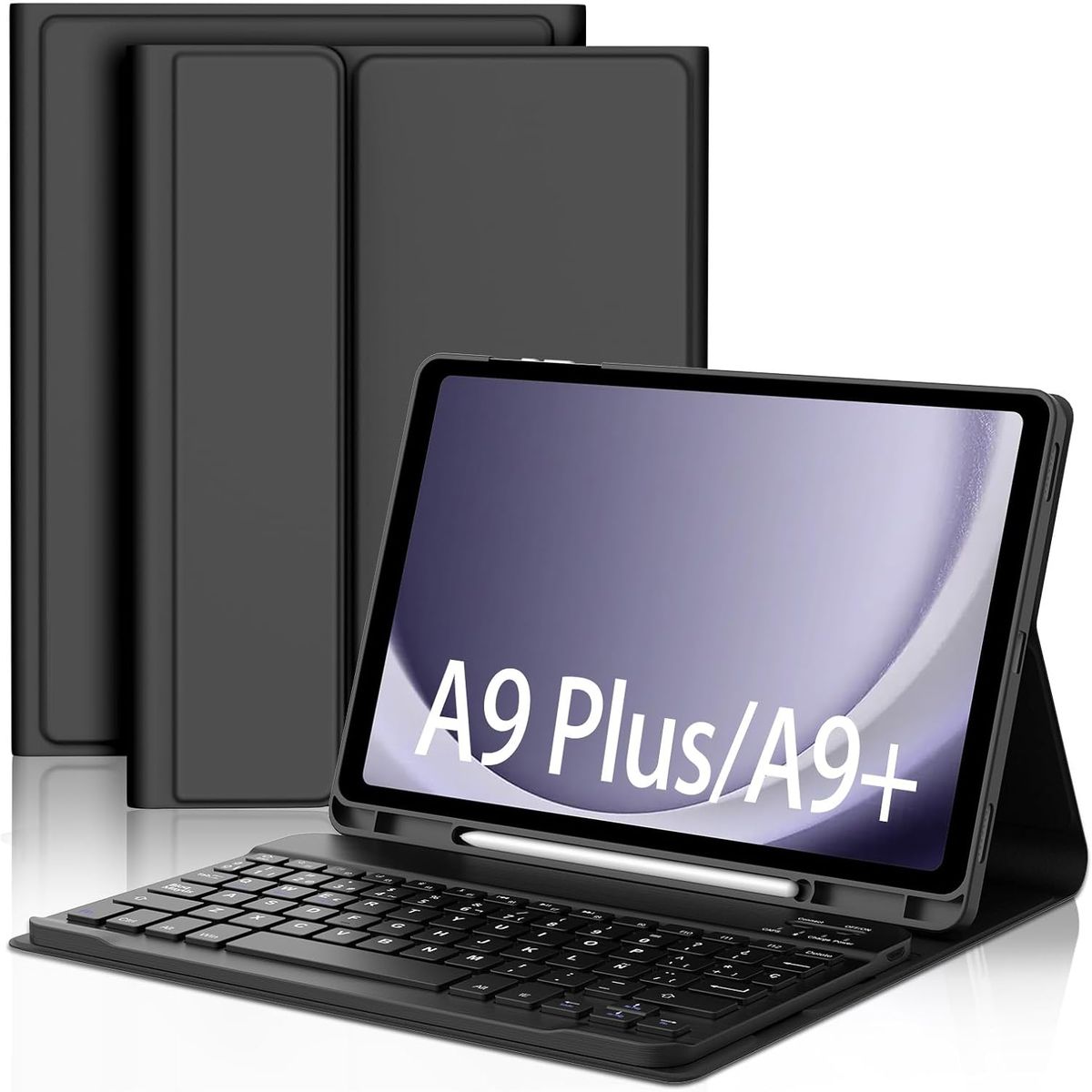 GENERICO - Funda Con Teclado Para Samsung Galaxy Tab A9+ 2023 11 Negro
