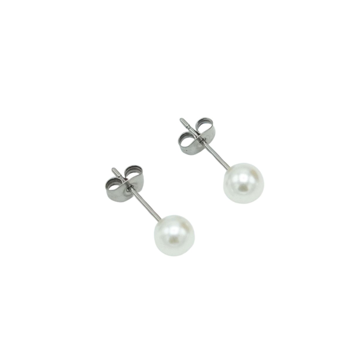 ELBAULDEJUMA - Aros Sascha perla 5mm titanio G23 ASTM F136 20G