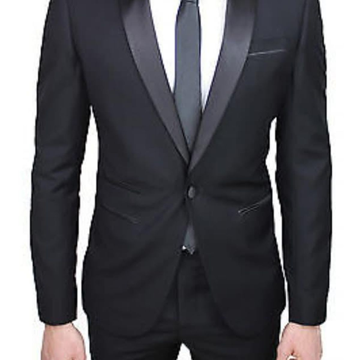 XPRESS RECHARGE - Nuevo estilo diseño traje negro alta calidad italiana de 2 piezas