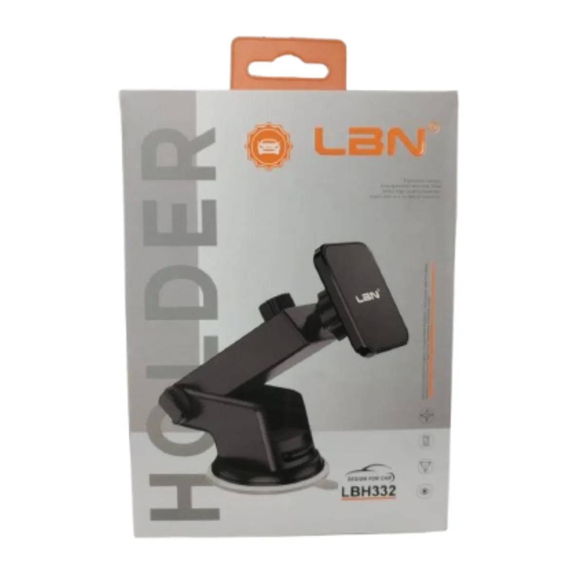 LBN - SOPORTE PORTA CELULAR PARA VEHICULOS LBN LBH332 NEGRO.