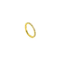 ELBAULDEJUMA - Piercing septum 6mm 16G titanio G23 chapado en oro 18k