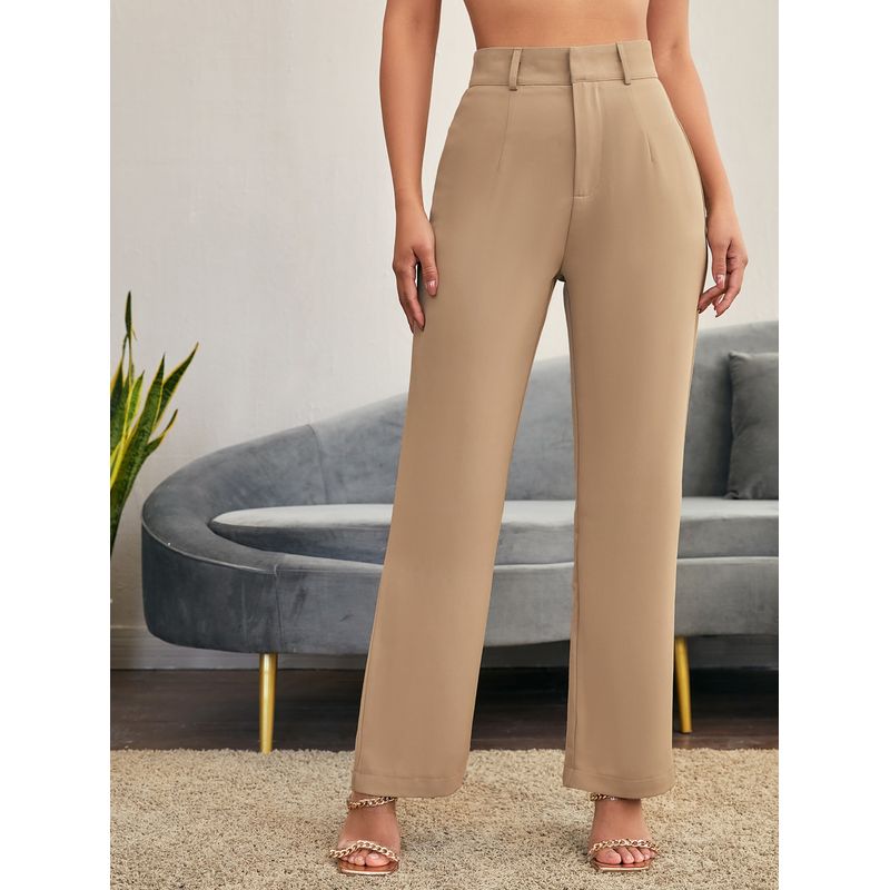 VARIOS - Pantalón Siren Gaze Negro Beige She Shines