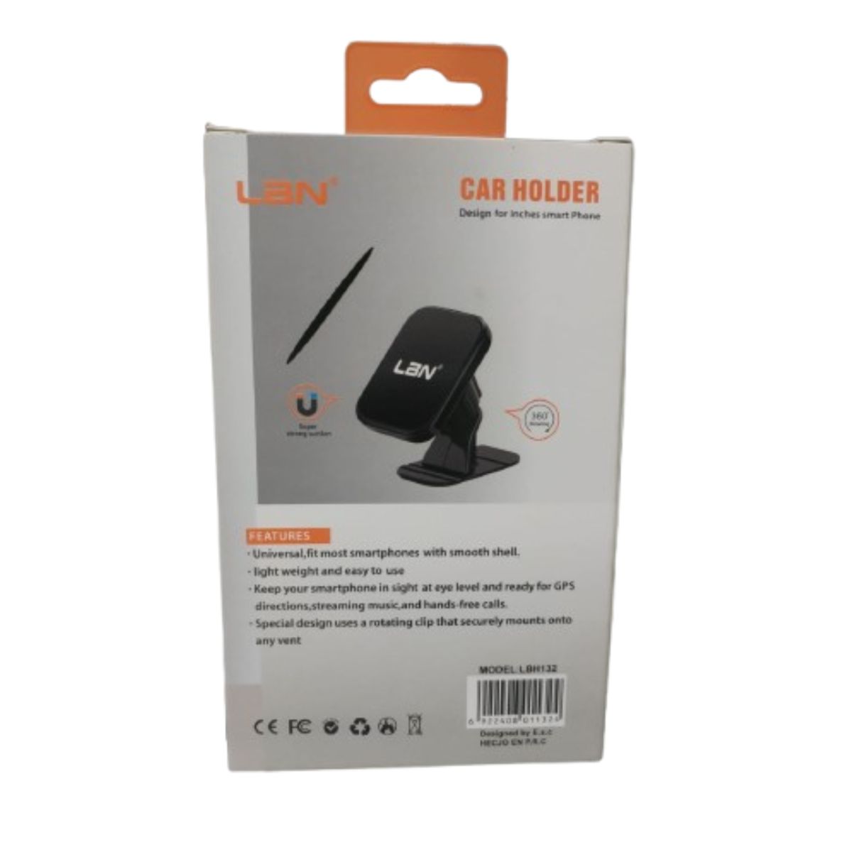 LBN - SOPORTE PORTA CELULAR PARA VEHICULOS LBN LBH132 NEGRO