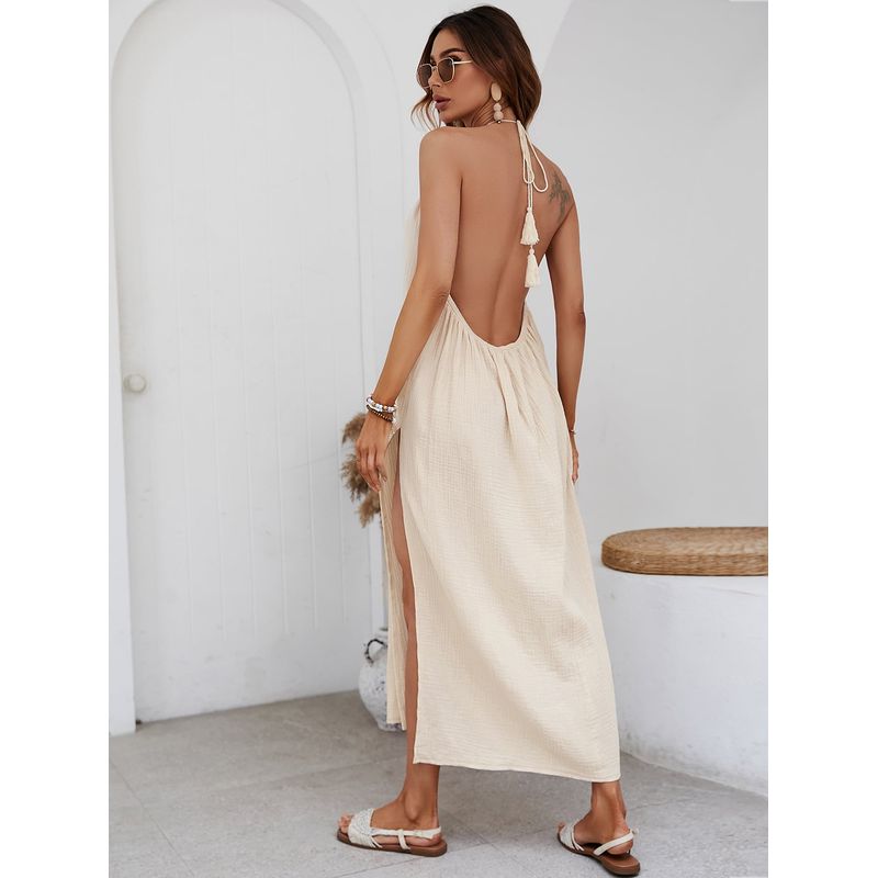 VARIOS - Vestido VCAY Crema She Shines