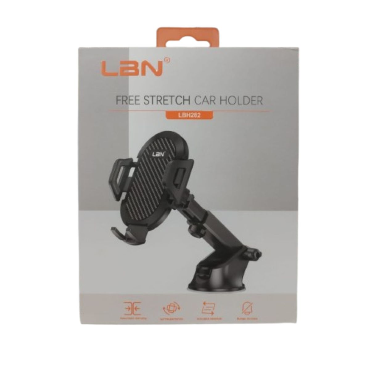 LBN - SOPORTE PORTA CELULAR PARA VEHICULOS LBN LBH282 NEGRO