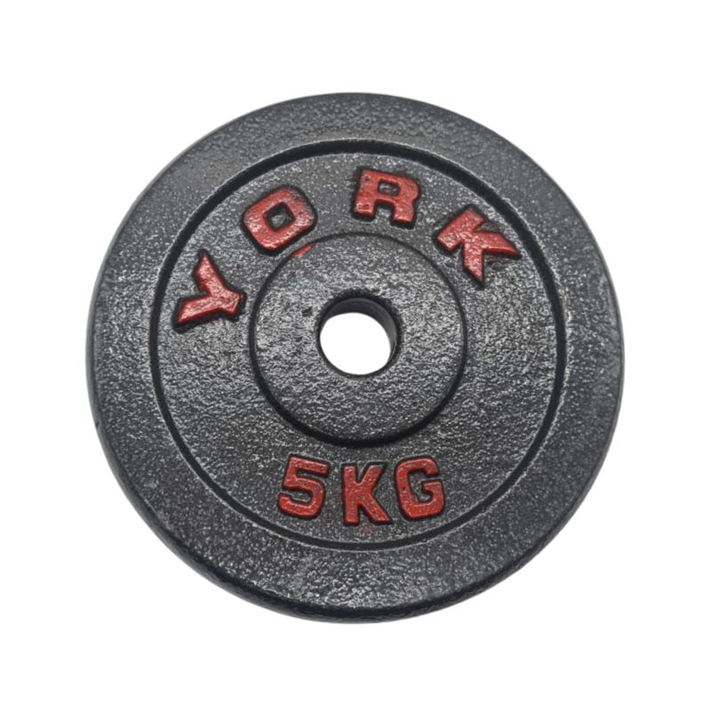 GENERICO - 2 Disco Preolimpico 5 Kg Acero Galvanizado Calidad Fit
