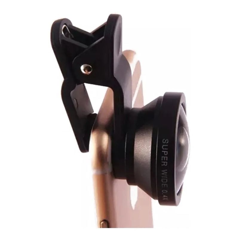 GENERICO - Lente Clip Ojo De Pez Selfie Celular 04x Universal Camara