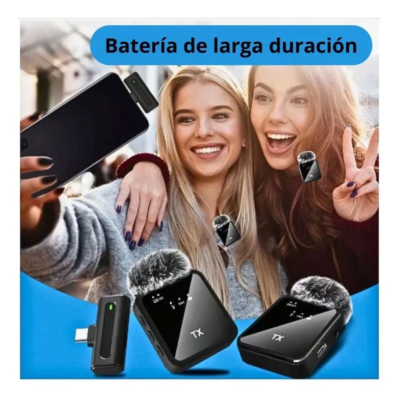 GENERICO - Microfono Motomo F15 Tipo C Y Lightning Doble