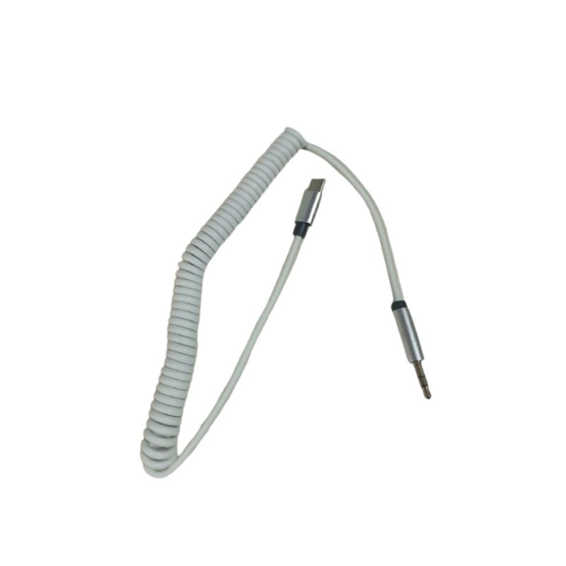 GENERICO - Cable Tipo C - Plug 35mm Espiral.