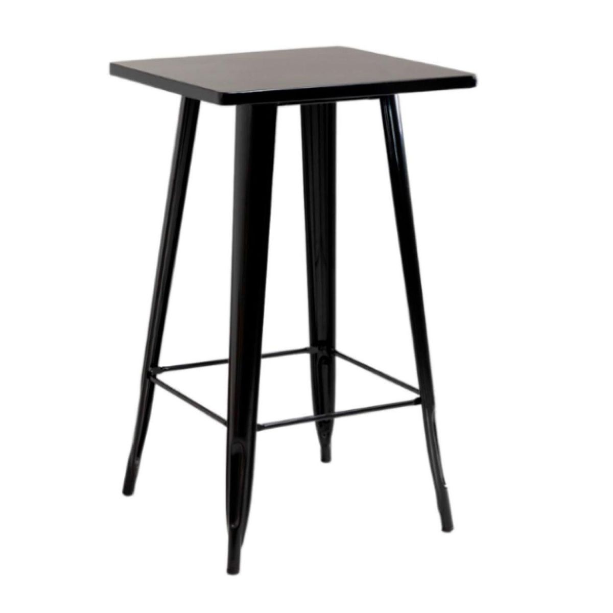 PANDALINO - Mesa Tolix Alta Negra 60x60x105 cm - Bar & Restaurantes