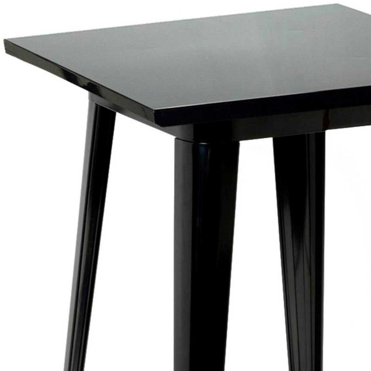 PANDALINO - Mesa Tolix Alta Negra 60x60x105 cm - Bar & Restaurantes