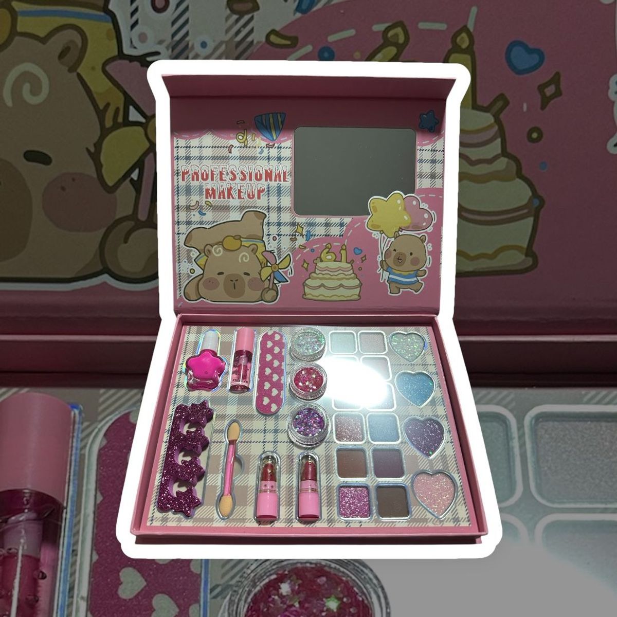 GENERICO - Kit De Maquillajes Para Niñas Capy  Bara