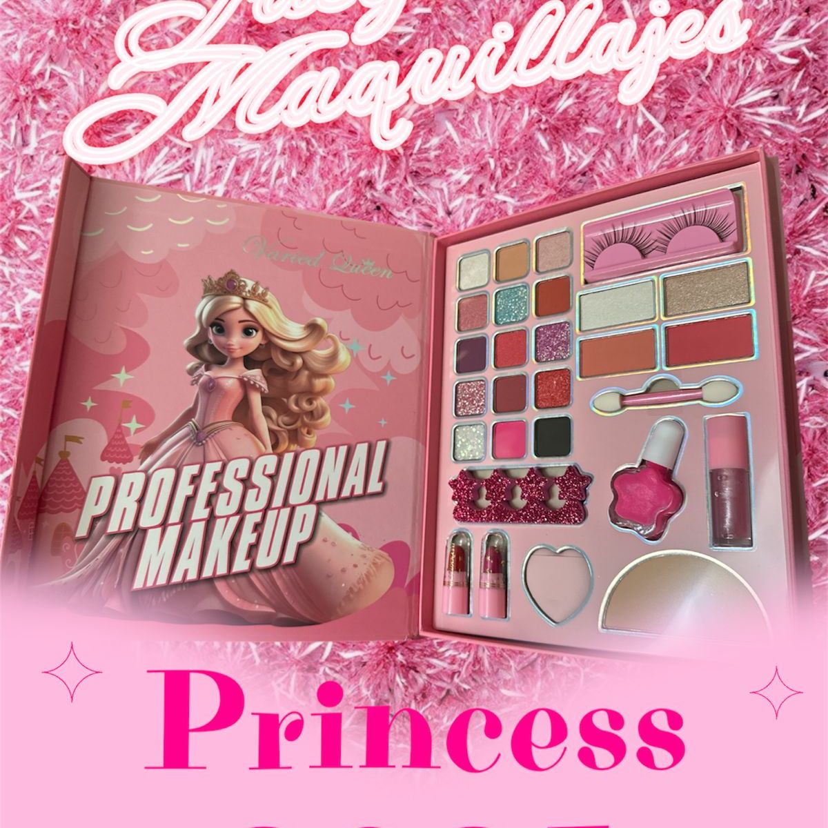 GENERICO - Juego De maquillajes Para Niñas Princesas
