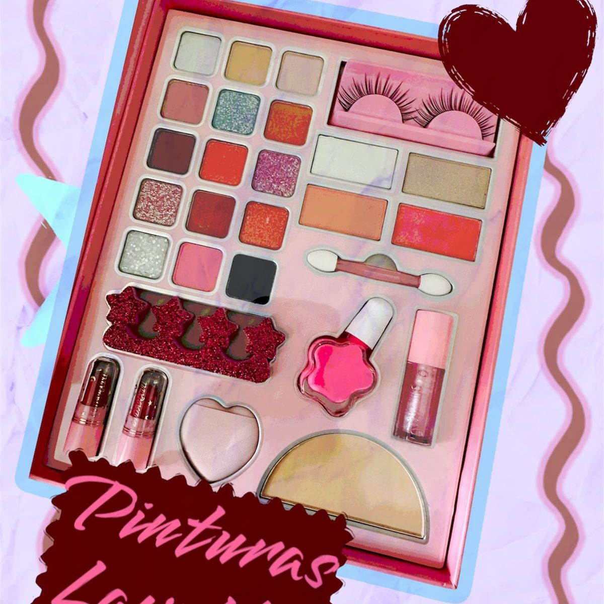 GENERICO - Juego De maquillajes Para Niñas Princesas