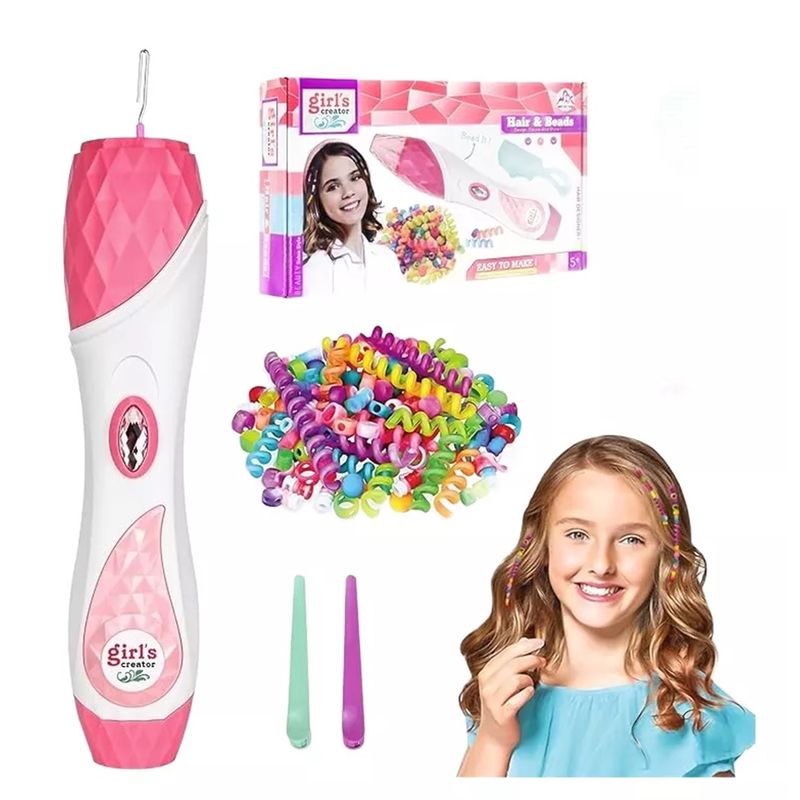 GENERICO - Set Juego De Accesorios Cabello Maquina Trenzas Niñas Color