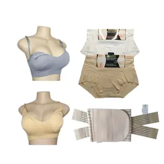 FASHIONS - Pack maternal 2 sostenes lactancia 2 calzones y faja postparto
