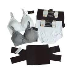 FASHIONS - Pack maternal 2 sostenes lactancia 2 calzones y faja postparto