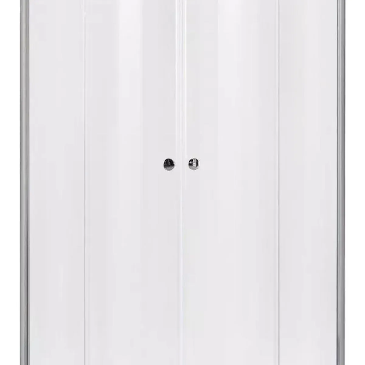GENERICO - Shower Door Y Receptaculo 80x80 Curvo Transparente