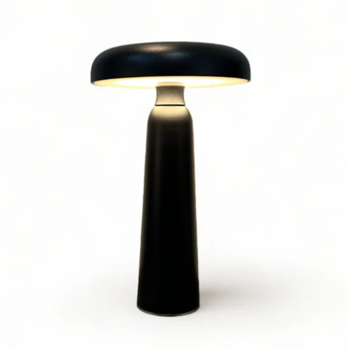 VGO - Lampara de Mesa Negra 24 cm. Recargable con sensor VGO