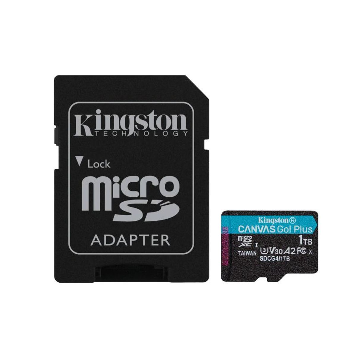 KINGSTON - Kingston Canvas Go! Plus Memoria microSD 1TB microSD V30 + Adaptador SD