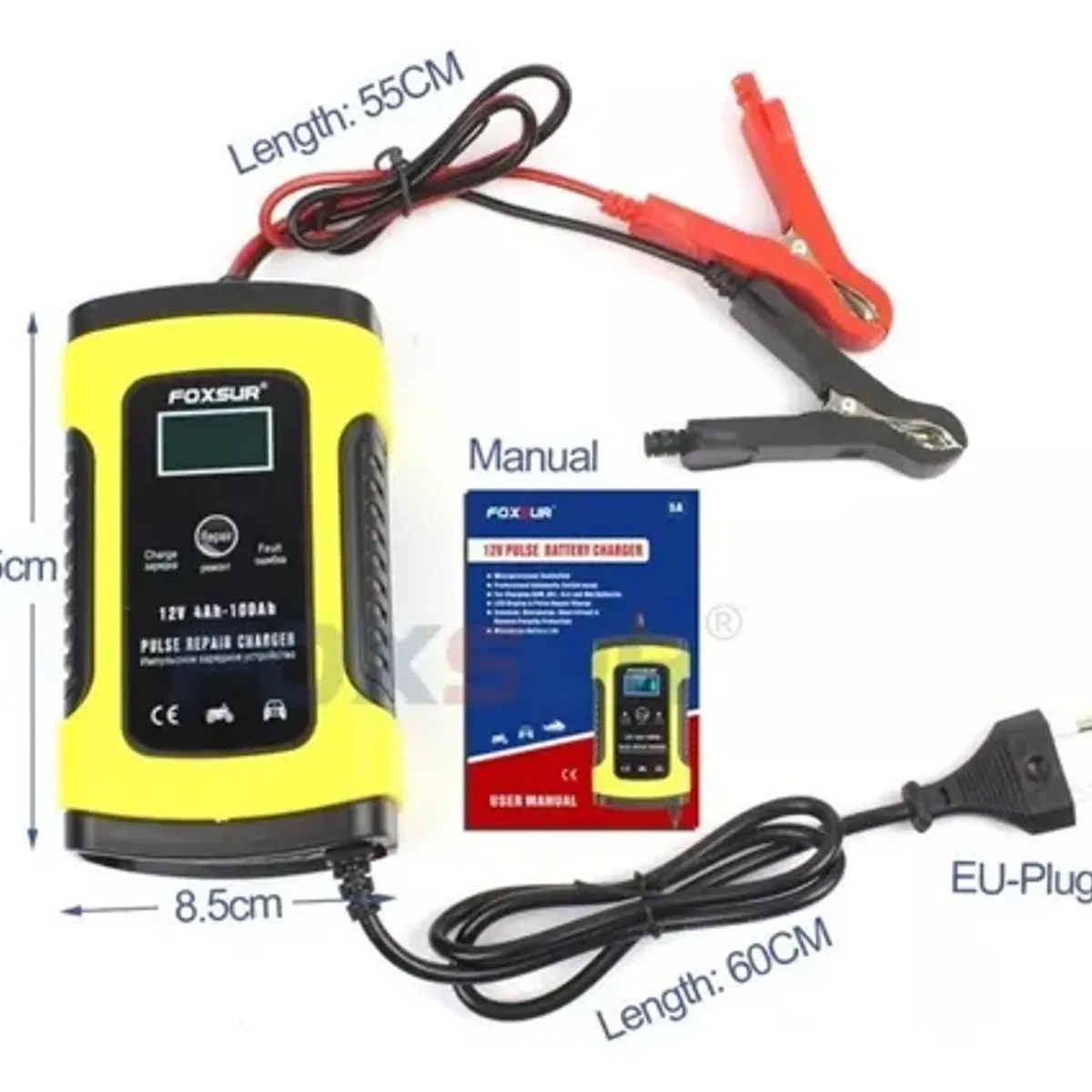 GENERICO - Cargador De Baterias 12v De Auto Moto