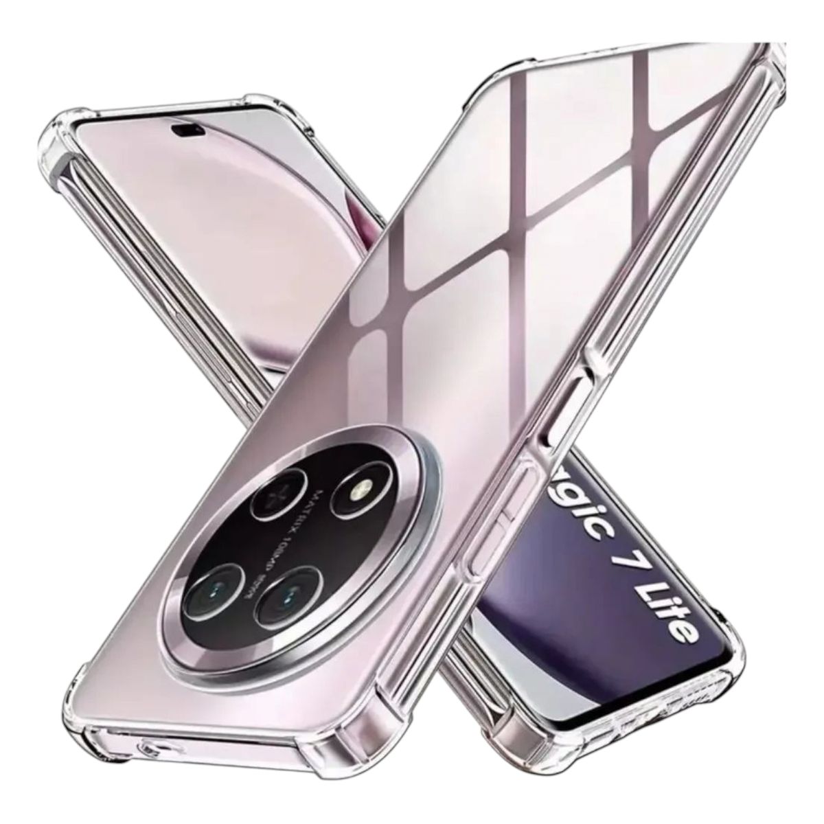 GENERICO - CARCASA TRANSPARENTE PARA HONOR MAGIC 7 LITE PROTECTOR CAMARA