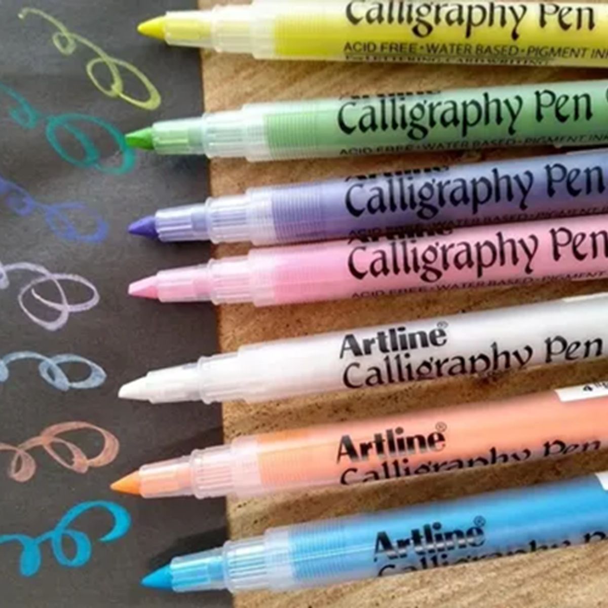 ARTLINE - Calligraphy pen naranjo punta biselada 2.0