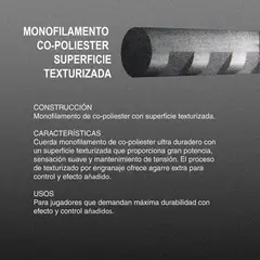 ZONS - Rollo de Cuerda Polymo Tour Rough Negro 1.25 - 200m