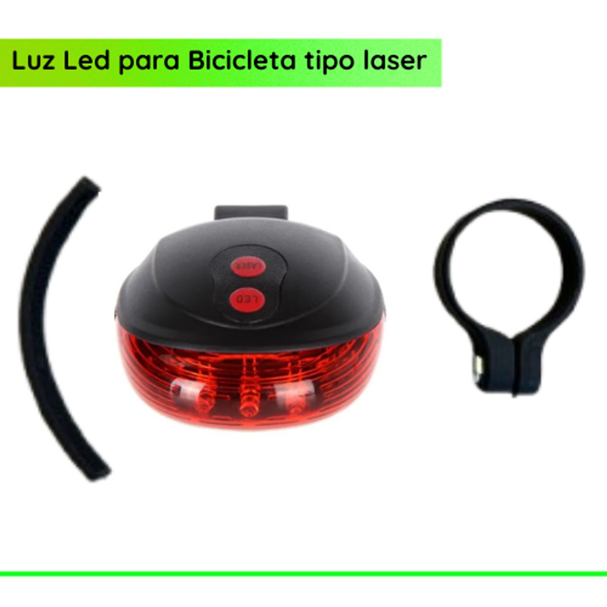 GENERICO - Luz Led trasera para Bicicleta