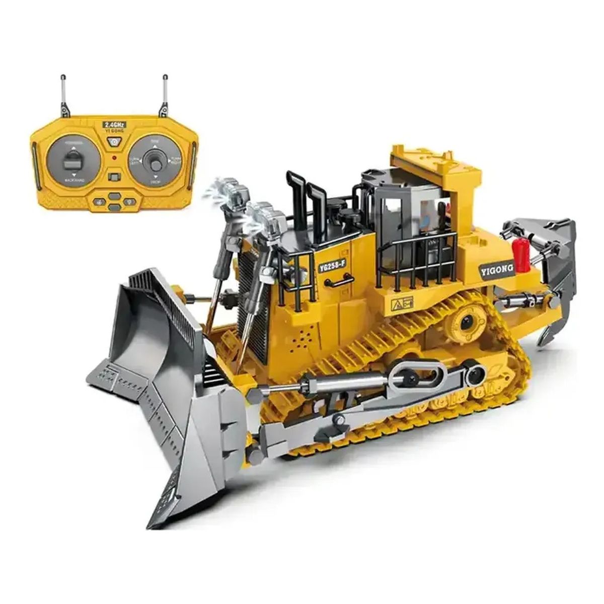 GENERICO - Retro Excavadora Orugas Excavadoras Con Control Remo 2.4 Ghz