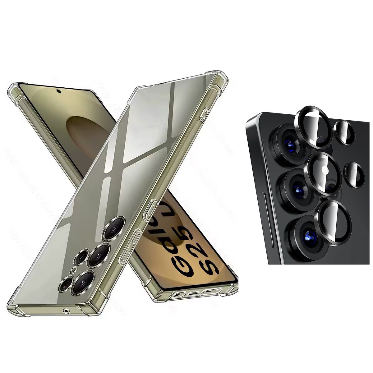 GENERICO - Funda Transparente Para Samsung S25 Ultra + Protector Camara