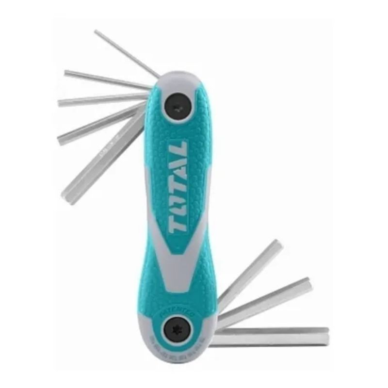 TOTAL TOOLS - Juego Llaves Allen Hexagonales 2-8mm Total.