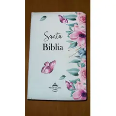 GENERICO - BIBLIA LETRA GRANDE PJR DISEÑO FLORES Y MARIPOSAS