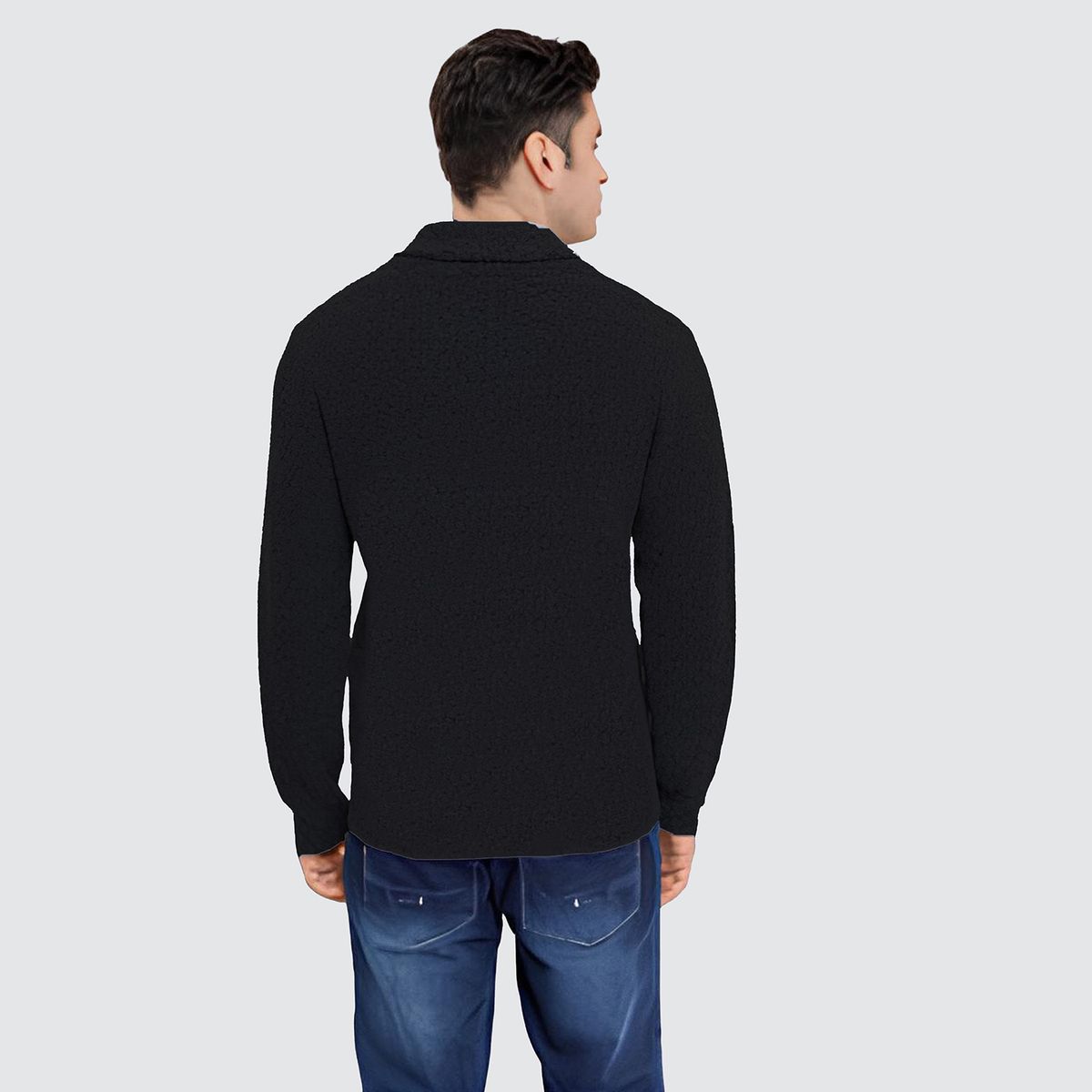 AGW - Sweater Chaleco Térmico Mezcla Lana Hombre Suéter Abotonado