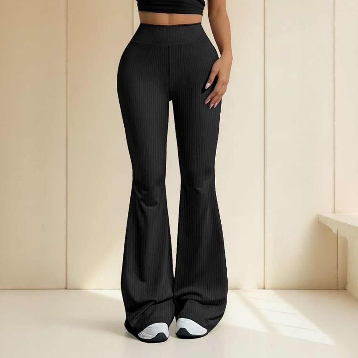 AGW - Calza Flare Pants Térmica Forrada en Micropolar Elasticada Canutón